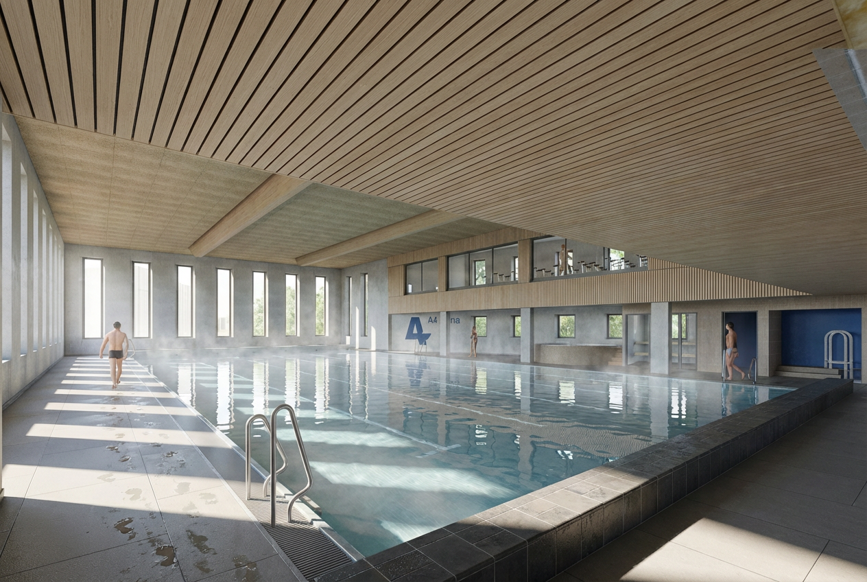 Hovedbassenget på A4 Arena